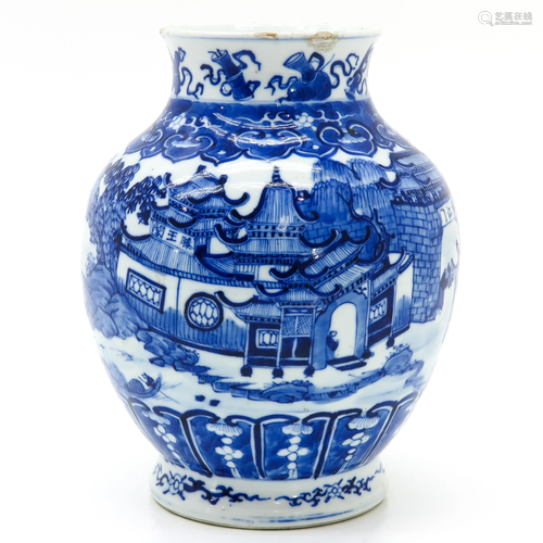 A Chinese Blue and White Vase