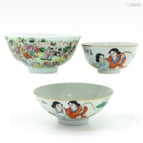 Three Chinese Bowls