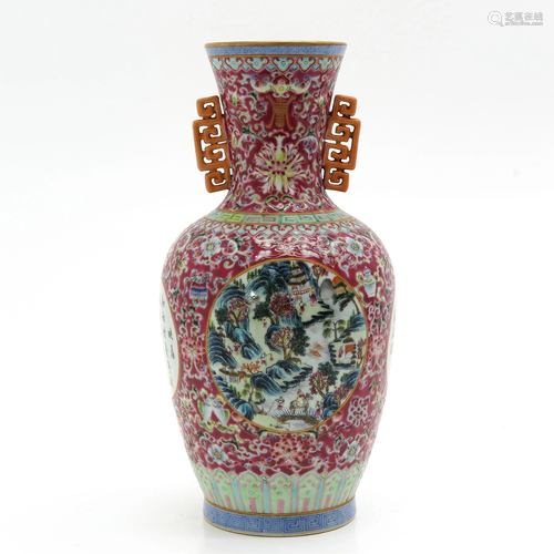 A Chinese Famille Rose Vase