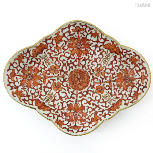 A Chinese Altar Dish