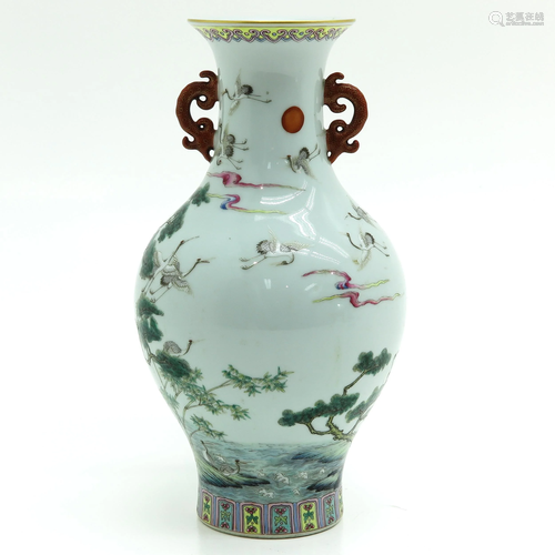 A Chinese Famille Rose Vase