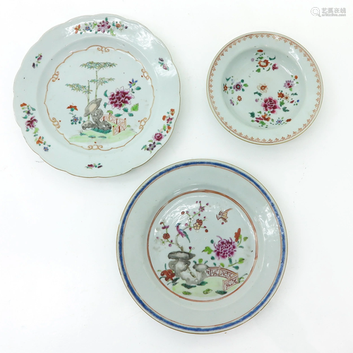 Three Chinese Plates