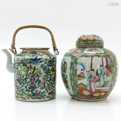 A Cantonese Ginger Jar and Teapot