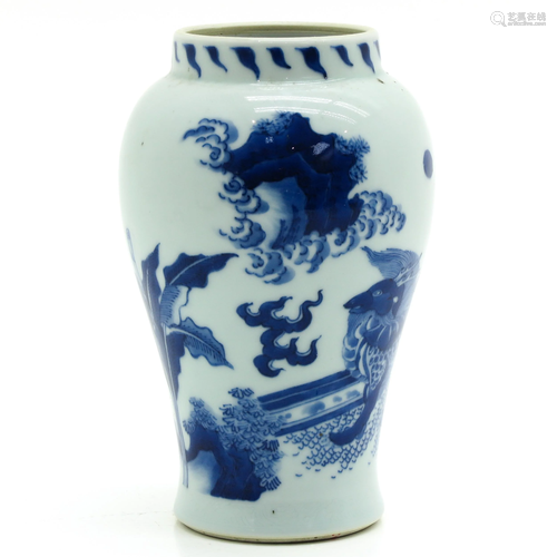 A Chinese Blue and White Vase