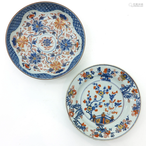 Two Imari Plates