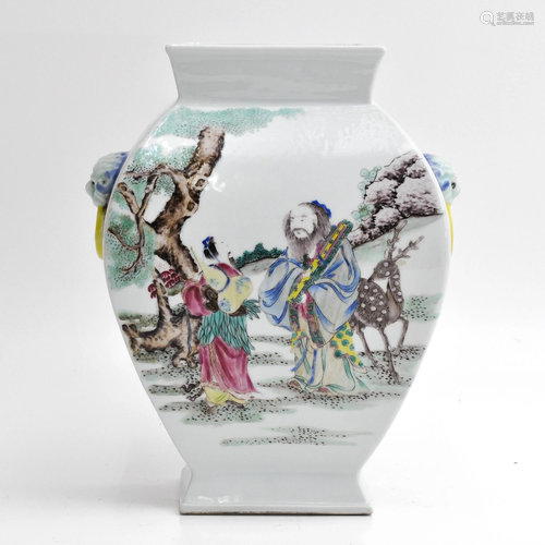 A Famille Rose Vase