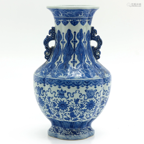 A Chinese Blue and White Vase