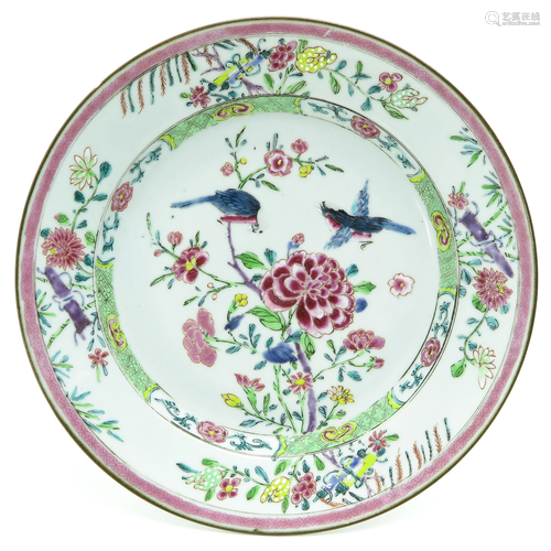 A Chinese Famille Rose Plate