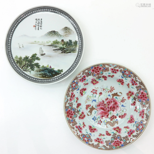 Two Chinese Plates