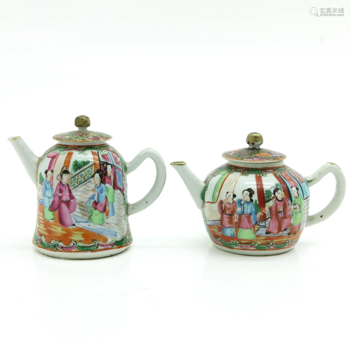 Two Cantonese Teapots