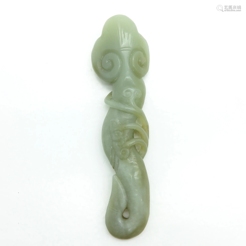 A Chinese Carved Jade Sculpture