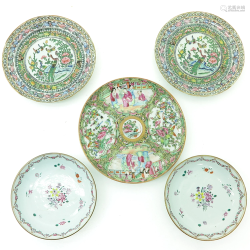 Five Chinese Plates