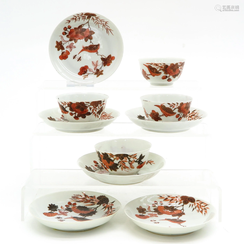 A Collection of Chinese Cups and Saucers