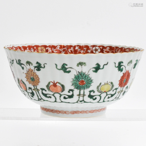 A Chinese Famille Verte Bowl