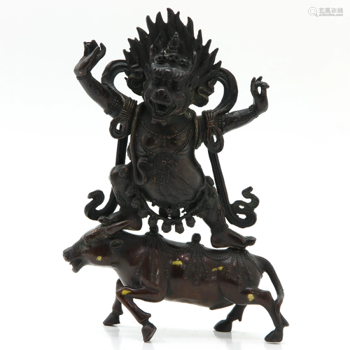 A Chinese Bronze Sculpture