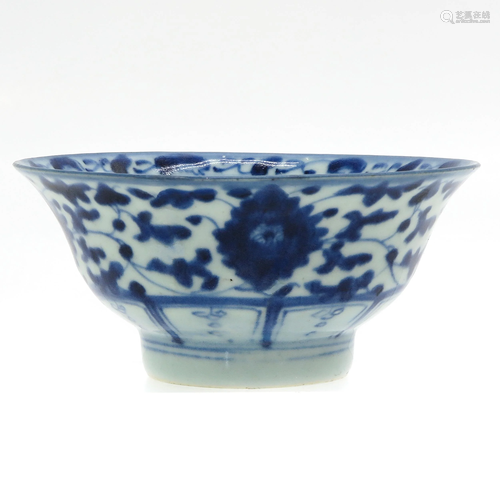 A Blue and White Chinese Bowl