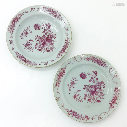 Two Chinese Plates