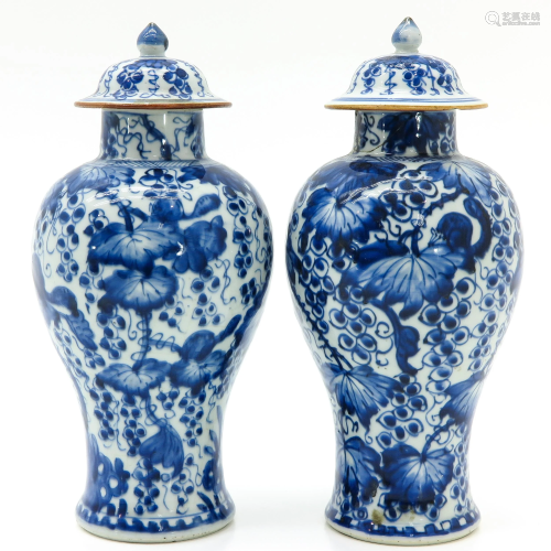 Two Chinese Garniture Vases