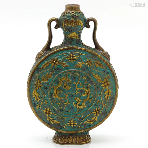 A Chinese Moon Bottle Vase