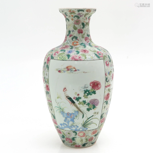 A Famille Rose Vase