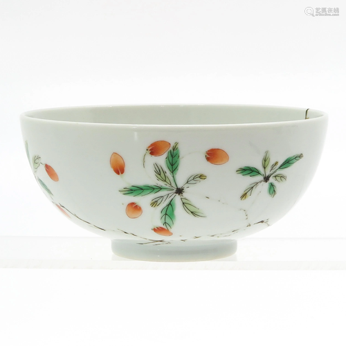 A Chinese Polychrome Decor Bowl