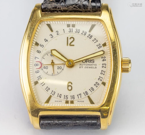 Oris Gold Tone 27j Pointer Date Automatic Watch