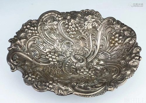 Gorham Sterling Silver Repousse Footed Centerpiece