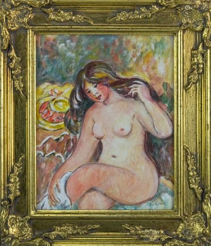 Wayne Ensrud 1934- American Female Nude Painting