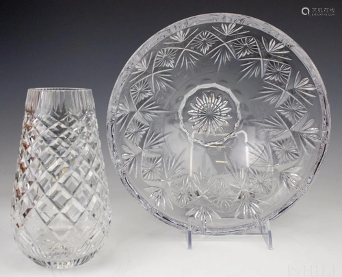 Waterford Irish Crystal Centerpiece Bowl & Vase