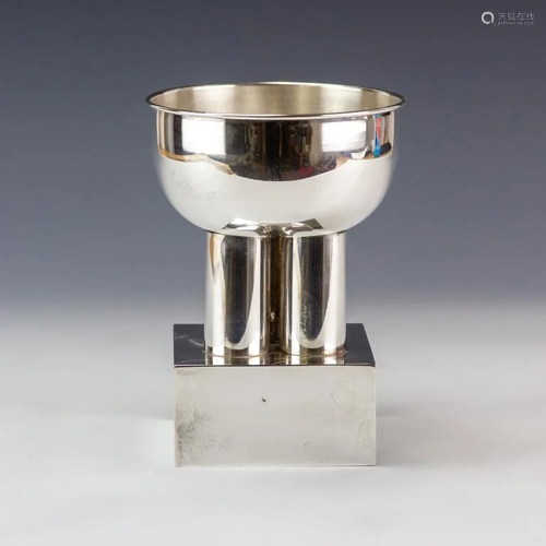 Ettore Sottsass Del Conte Silver Centerpiece RARE