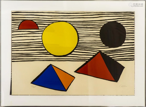 Signed Colder Limited Edition Modernist Lithograph