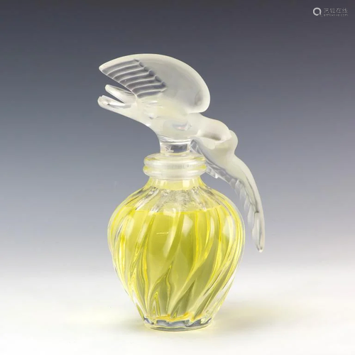 Lalique L air Du Temps Display Bottle And Stand