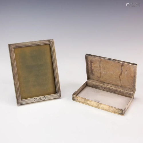 LOT 2 Vintage Sterling Frame & Mexico 925 Box 260g