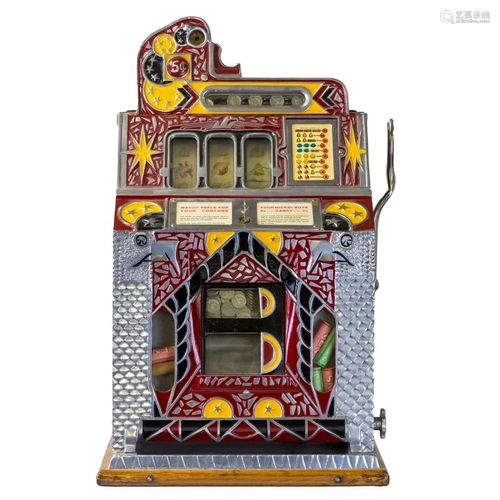 Vintage 1931 Mills Novelty Co 5 Cent Slot Machine