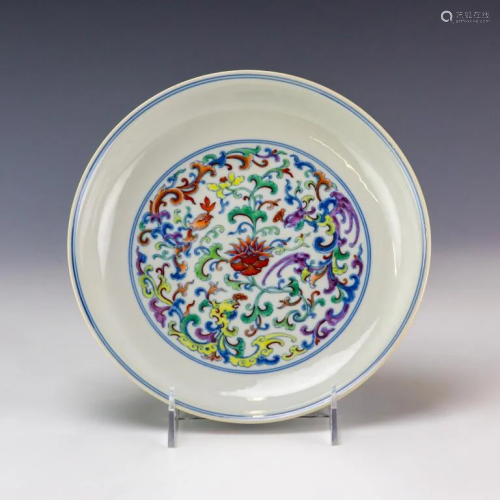 Antique Chinese Archaic Enameled Porcelain Bowl