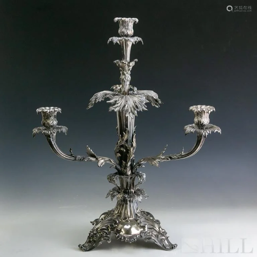 Antique English Sheffield Silverplated Epergne