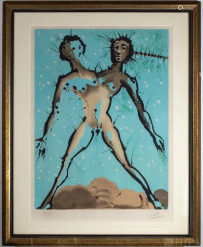 Salvador Dali 1904-1989 Surreal Gemini LE Litho