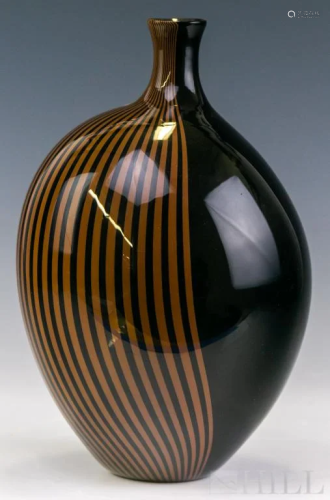 Lino Tagliapietra Italian Murano Art Glass LE Vase