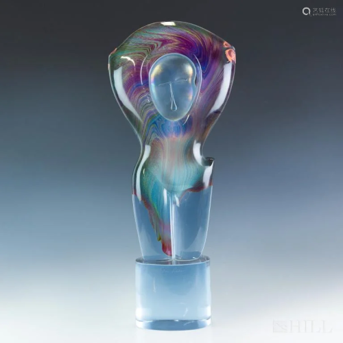 Dino Rosin Murano Calcedonia Glass Relax Sculpt…