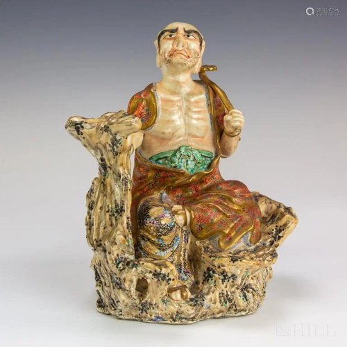 Chinese Character Marked Porcelain Immortal Fig…