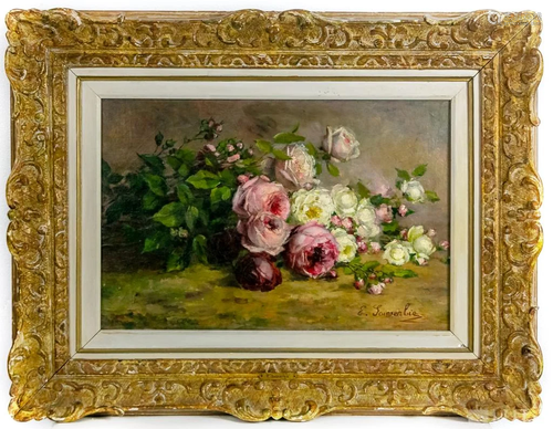 MCM Impressionist Floral Still Life Oil Painting