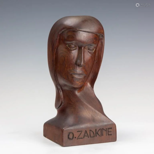 After Ossip Zadkine French Carved Wood Sculpture