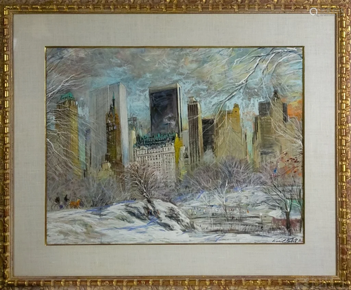 Kamil Kubik Pastel Central Park New York Citysca…