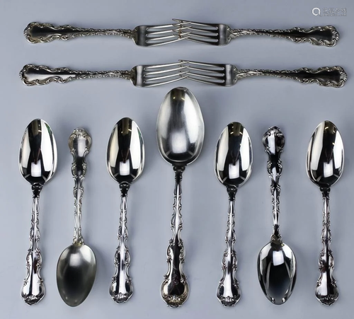 11 Gorham Strasbourg Sterling Silver Flatware 493g