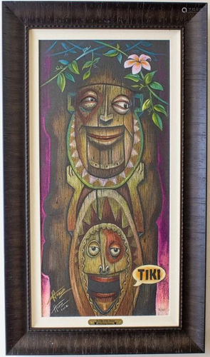 Doug Horne Disney Tiki Room LE Giclee On Canvas