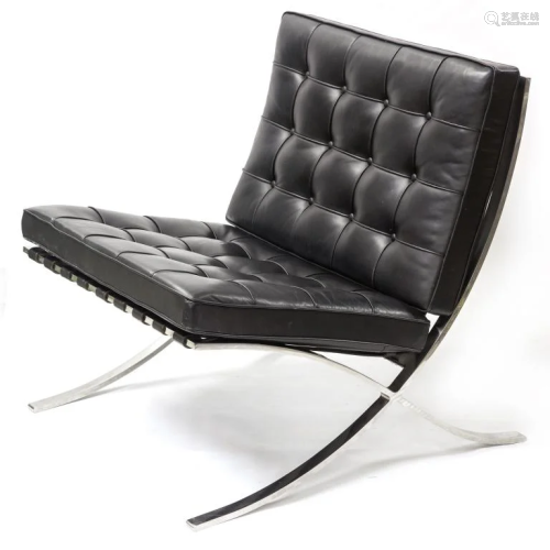 Knoll Mies Van Der Rohe Black Barcelona Chair