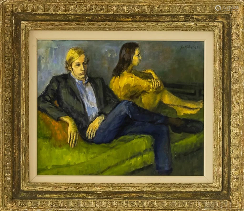 Susan Kahn American Couple Still Life Oil Painting