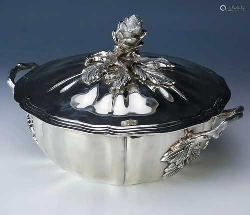 Tane Sterling Silver Artichoke Handle Tureen 1644g