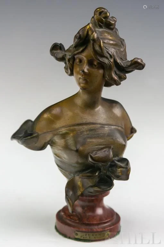 Lucien Charles Edouard Alliot Bronze Sculpture