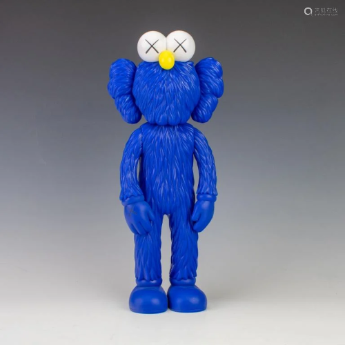 KAWS Medicom Toy BFF Blue Vinyl Figural Statue